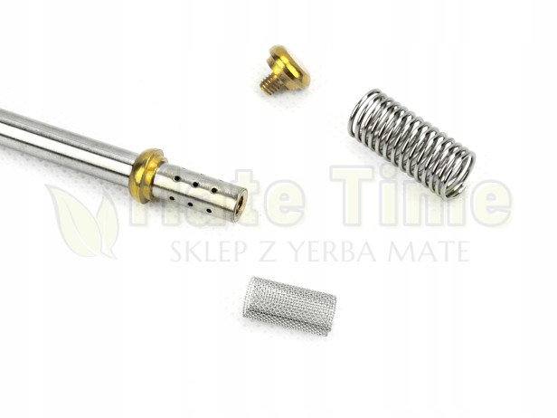 bombilla Sierra Silver inox, 16,5 cm - potrójny filtr
