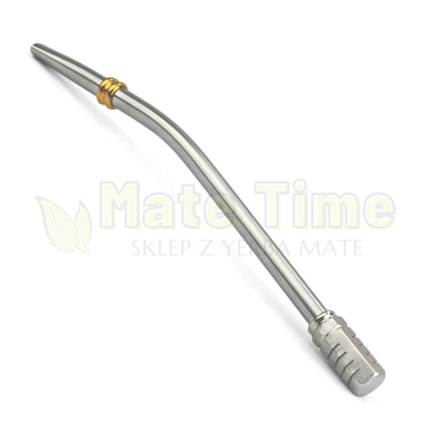 Bombilla Hexagonal inox 17 cm do yerba mate - odkręcany filtr w kształcie sześcianu