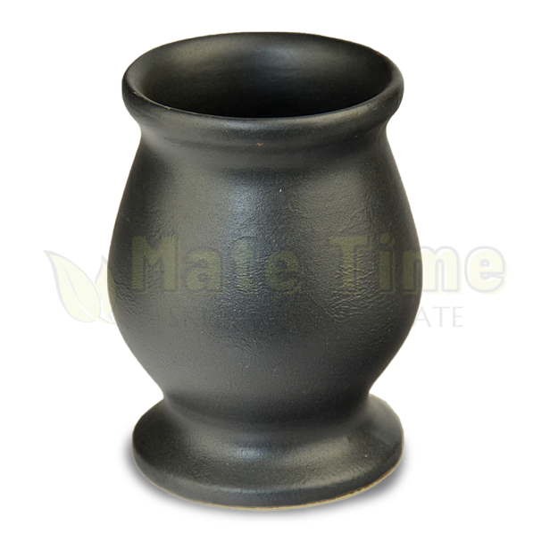 matero ceramiczne kielich ciemny matowy