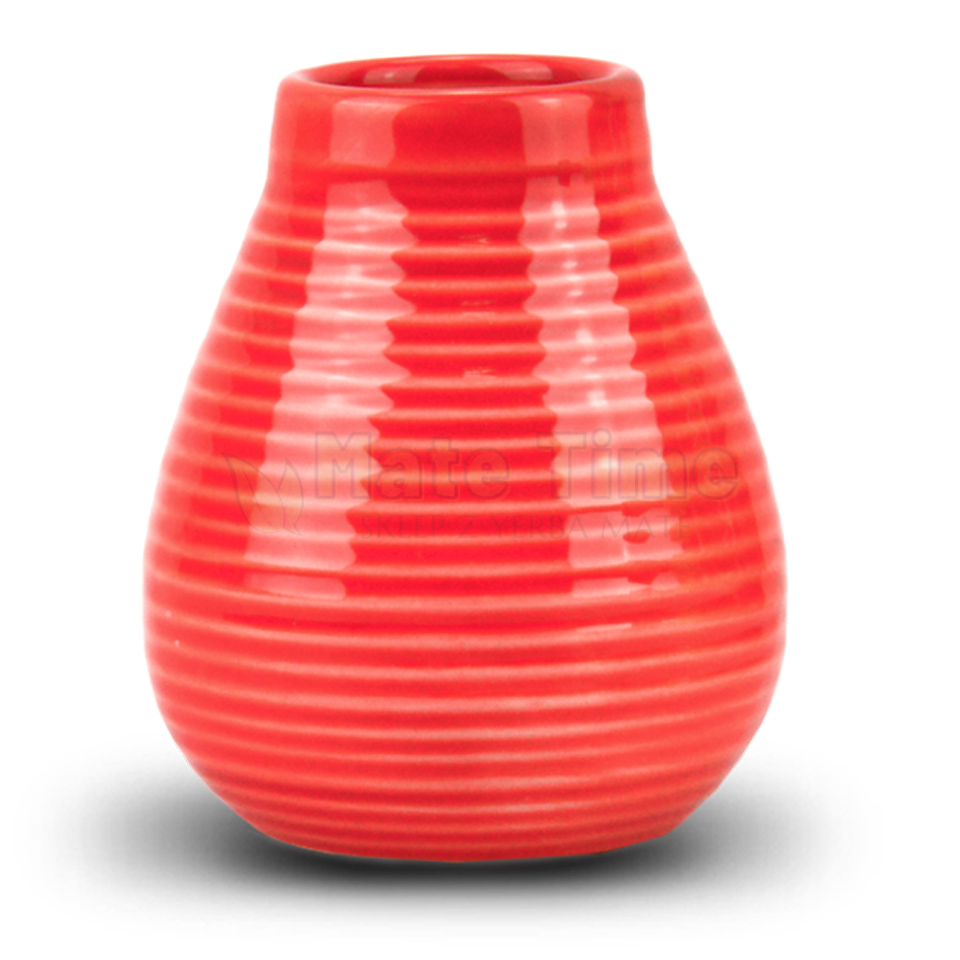 matero ceramiczne calabaza większa - Czerwona
