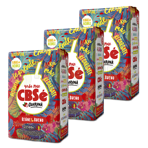 trzy sztuki energetycznej CBSe z guaraną