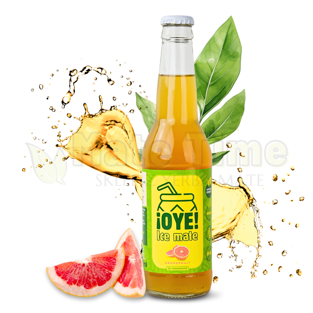 yerba mate OYE Ice Mate 330 ml - szklana butelka