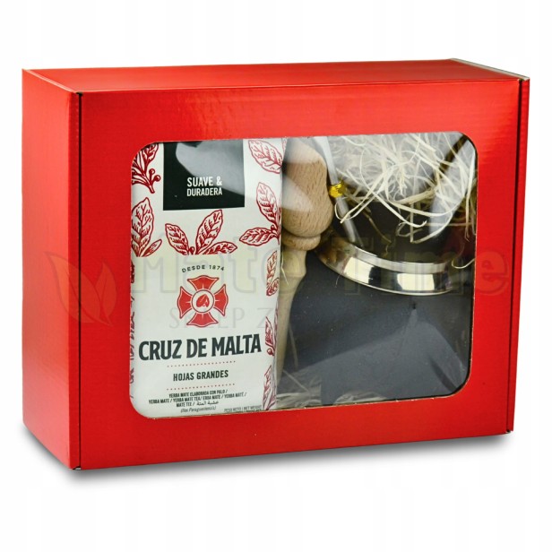 zestaw prezentowy yerba mate z cruz de malta 500g i akcesoriami